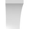 Ekena Millwork 5 1/2-in. W x 10-in. D x 10-in. H Thorton Architectural Grade PVC Knee Brace BRCP055X10X10THR - alternate 3